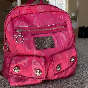 Coach Hot Pink Backpack
